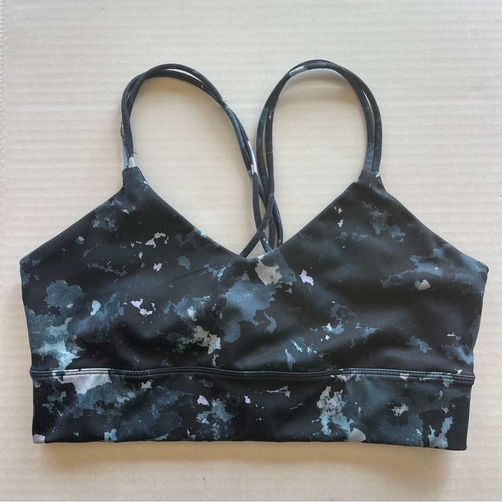Joy Lab  Women's Black and Gray Patterned Sports Bra Size Small